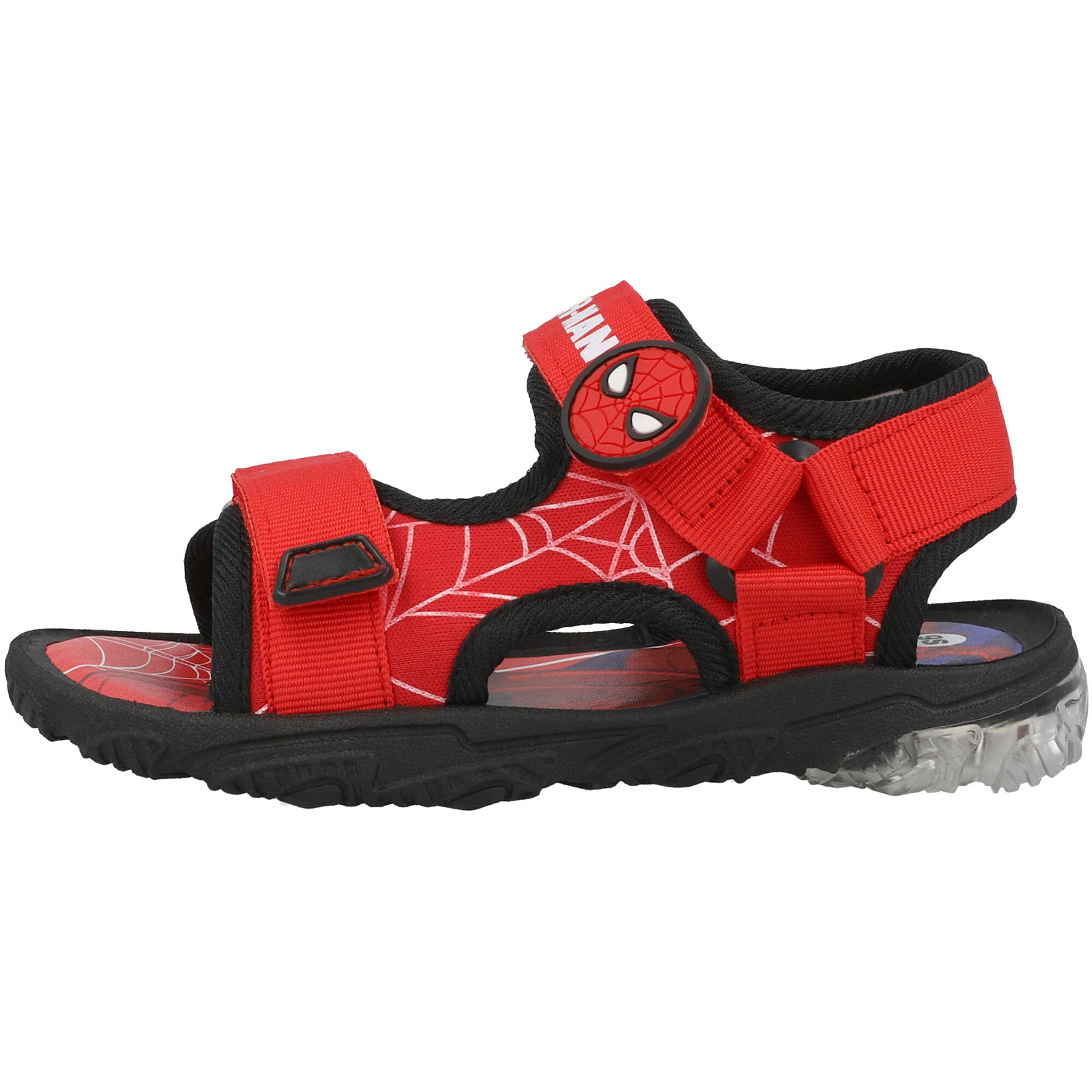 Spiderman Red Light-Up Sandals