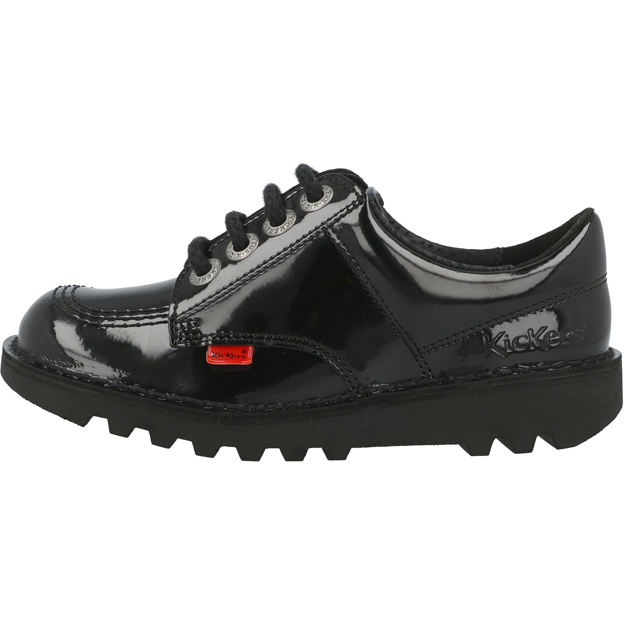 Kickers Kick Lo Black School Shoes