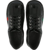 Kickers Kick Lo Black School Shoes