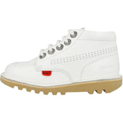 Kickers Kick Hi Zip White Boots