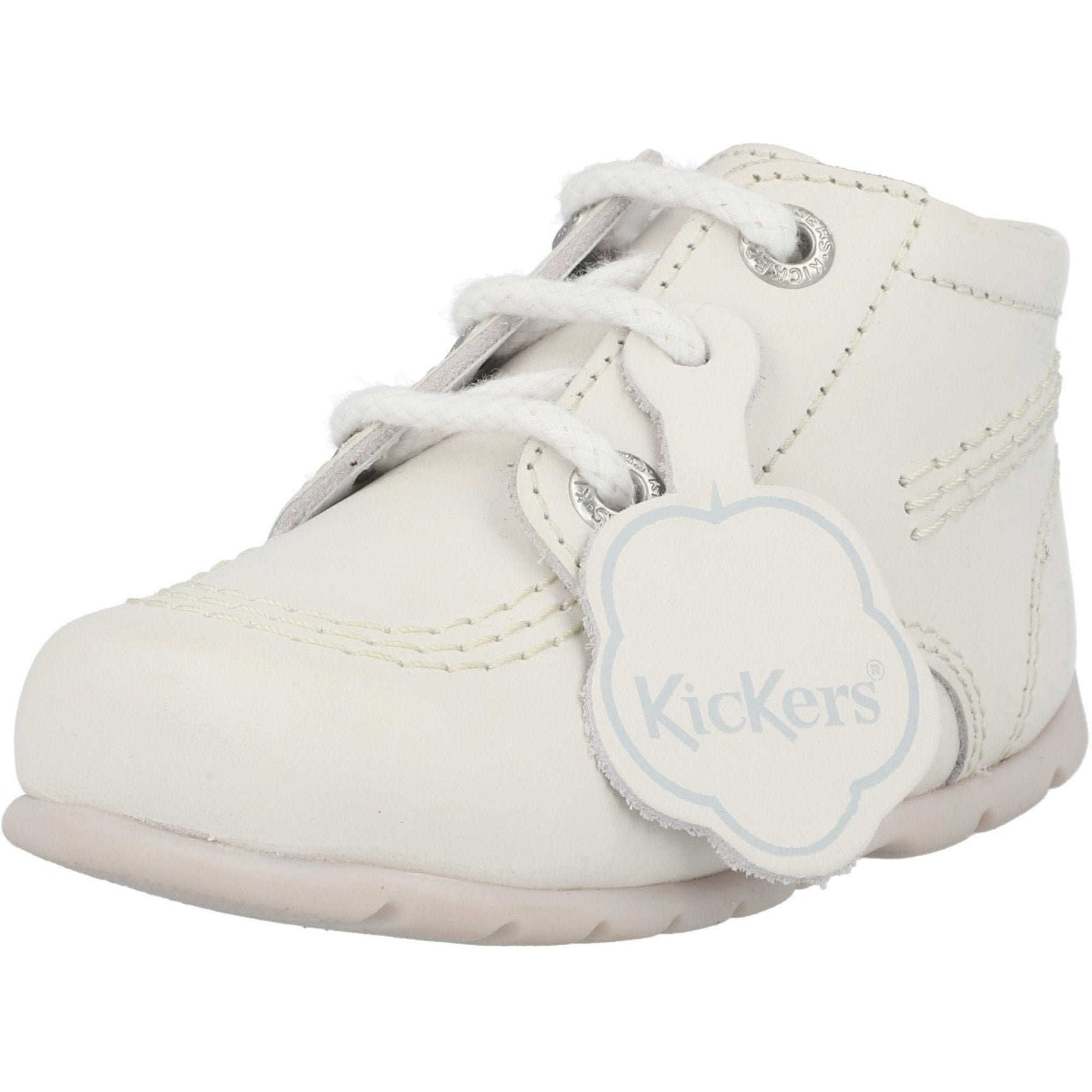 Kickers Kick Hi White Baby Boots