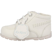 Kickers Kick Hi White Baby Boots