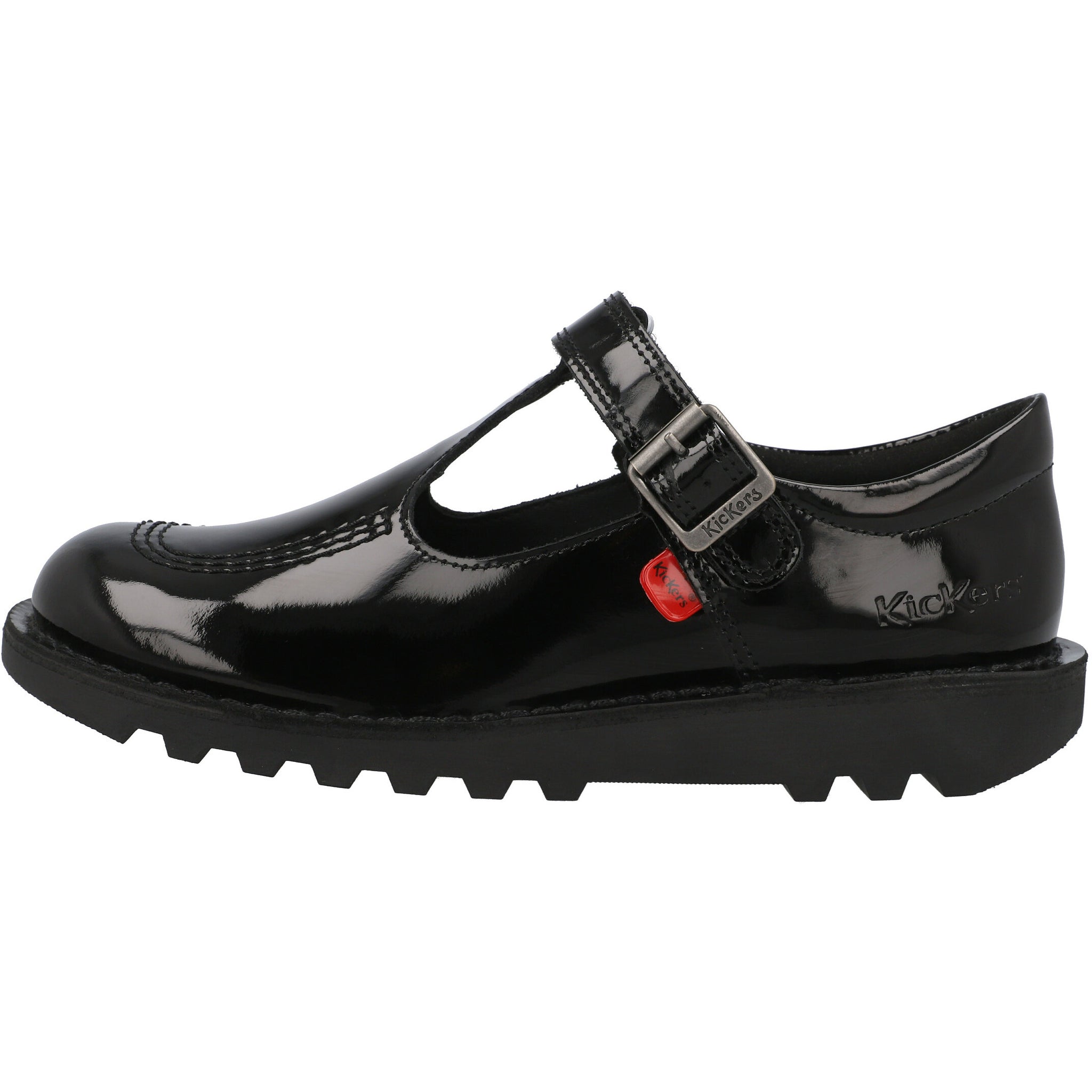 Kickers Kick T Black Patent Shoes