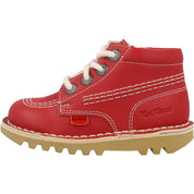 Kickers Kick Hi Vegan Red Boots