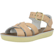 Salt-Water Sun-San Swimmer Latte Sandals