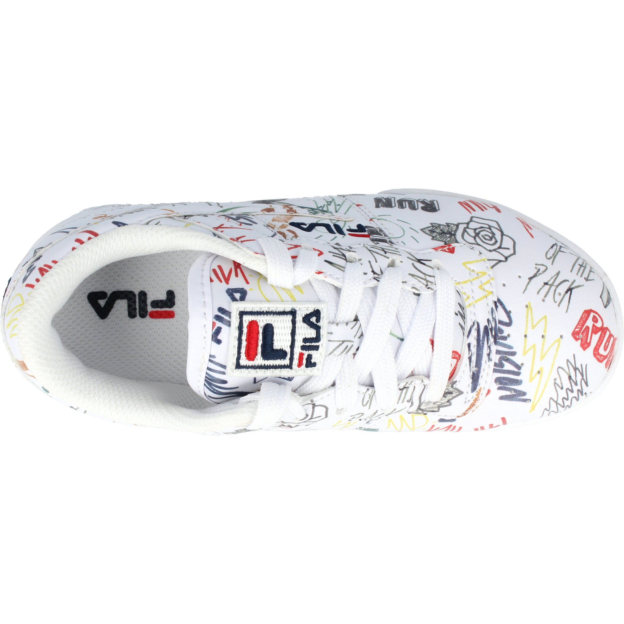 FILA Original Fitness Scribbles White Trainers